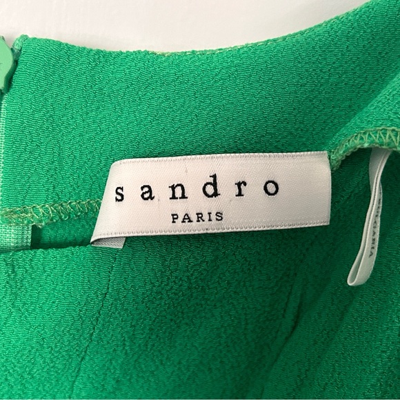 Sandro Paris emerald green sleeveless mini dress - Picture 2 of 7